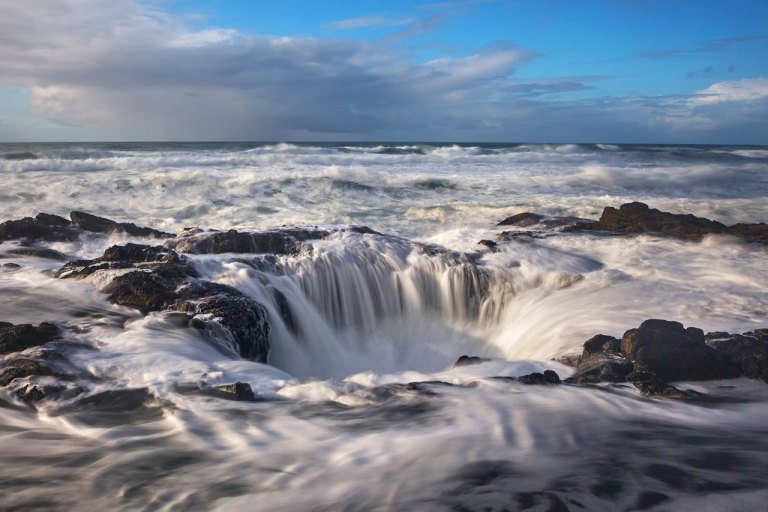 Afternoon Sun on Thor's Well