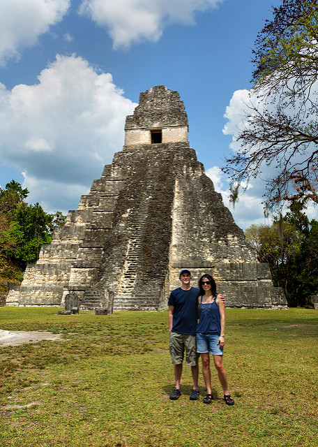 rob-and-marie-at-tikal-temple-iv